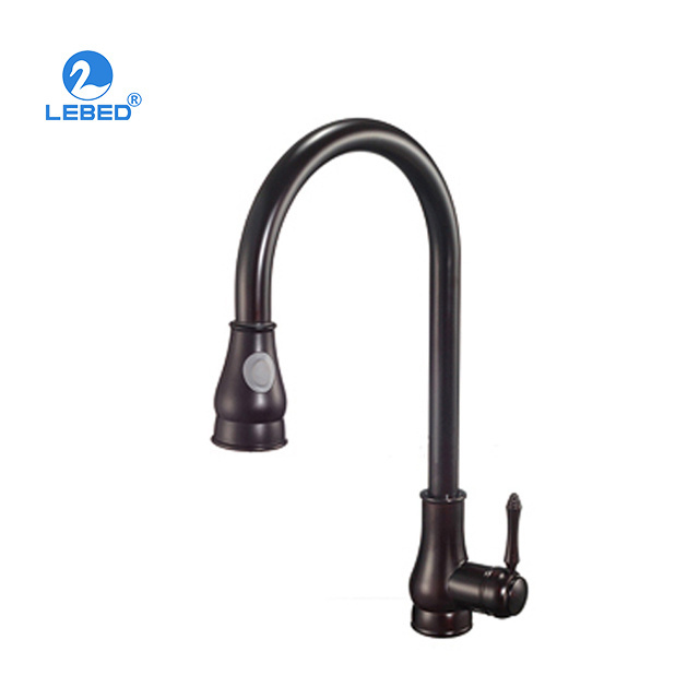 LEBED  chrome plated surface flexible Kitchen faucet for sink