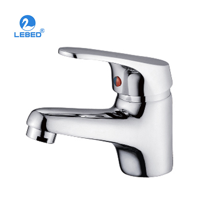 Wenzhou single handle basin  Chrome finished cheap zinc basin faucet bathroom basin tap faucet