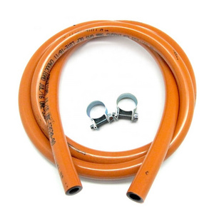 3/8" 10mm high quality 20 bar iso3821 flexible rubber propane lpg gas cooker hose