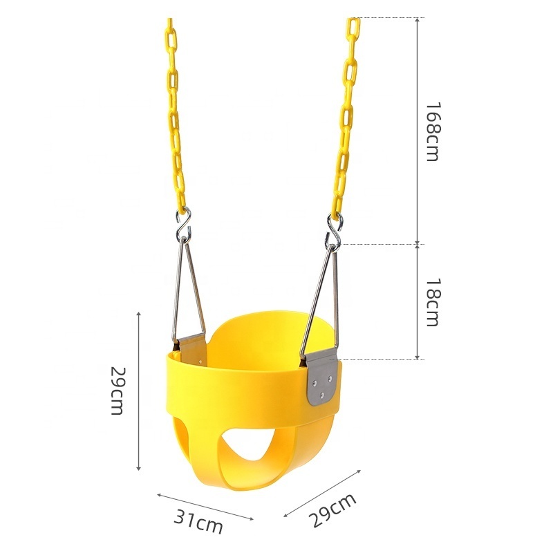 EVA Half hanging basket with chain swing Indoor outdoor children's baby safe baby swing