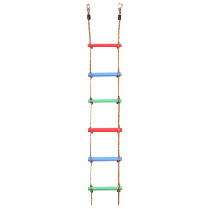 High Quality Children Swing Accessories Playground Wooden Rungs Safe Rope Climbing Rope Ladder for kids