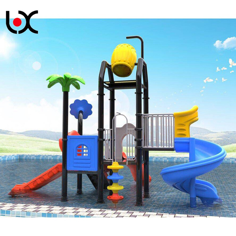 used swimming pool water outdoor playground slide