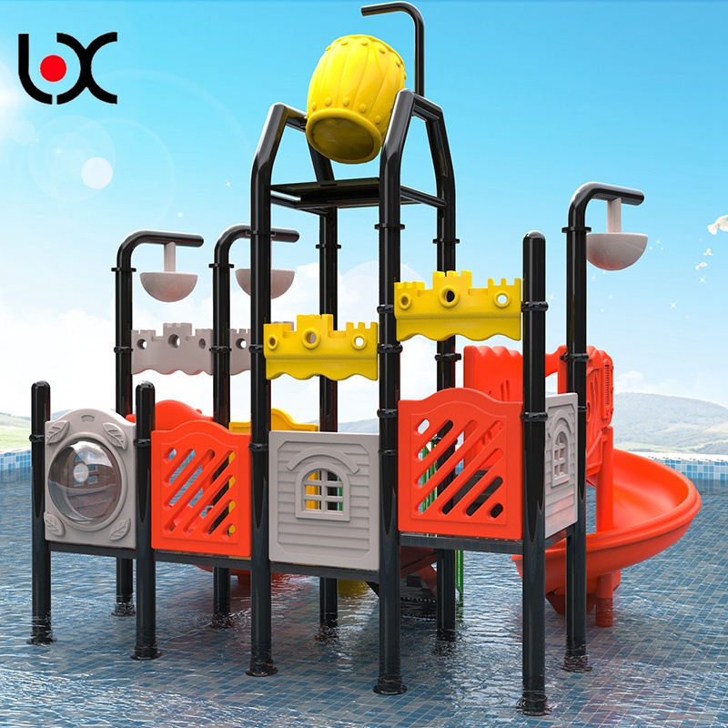 water park toys outdoor playground plastic water slides for children's