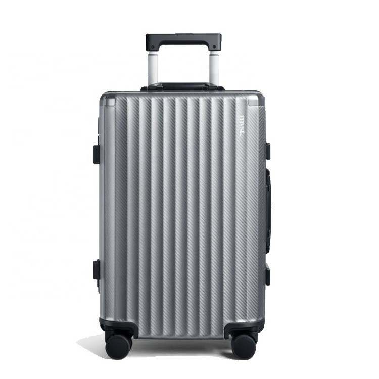 suitcase aluminium cabin luggage trolley case