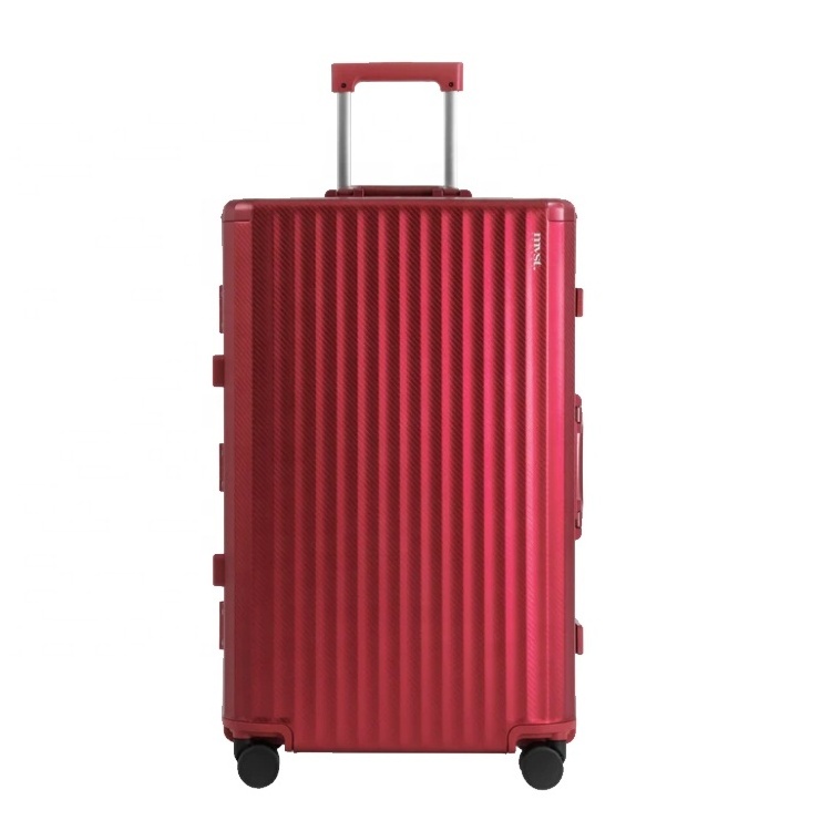 suitcase aluminium cabin luggage trolley case