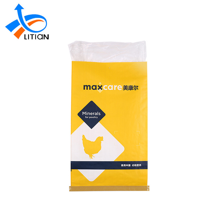 Pp Woven Livestock Poultry 50Kg Poultry Chicken Animal Feed Packaging Bag