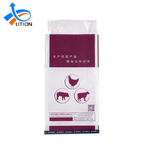 Custom Design Lamination Packaging Pp Woven Poultry Animal Bulk Feed Bag