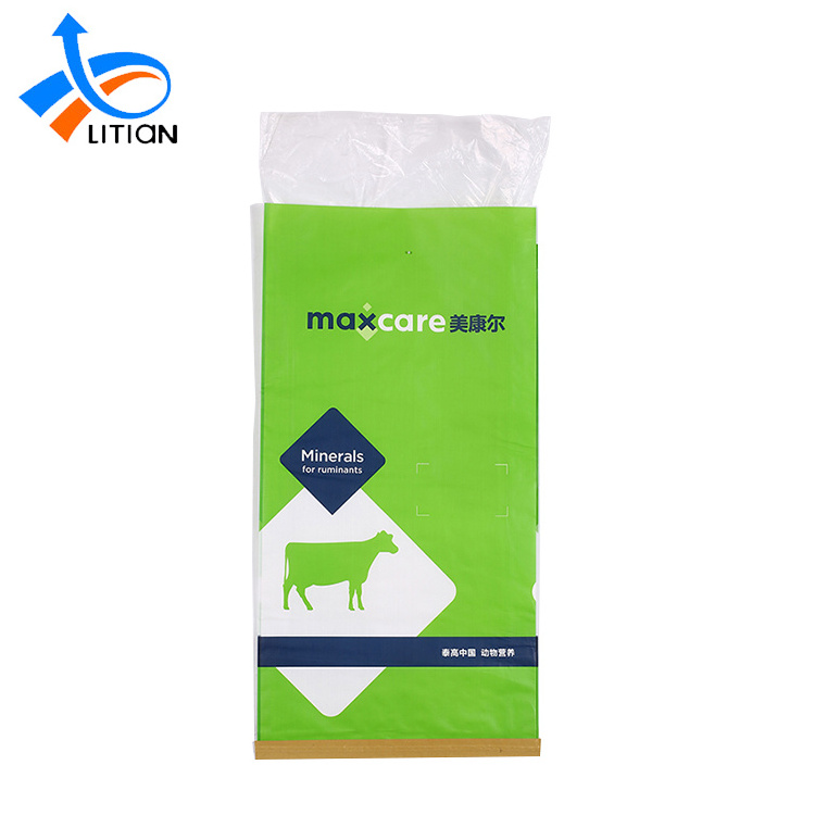 Pp Woven Livestock Poultry 50Kg Poultry Chicken Animal Feed Packaging Bag