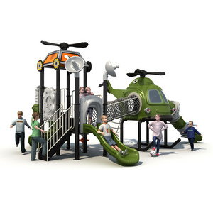 Lemfun Hot Selling  Outdoor Playground  With Airplane Slides Equipment  For Kids