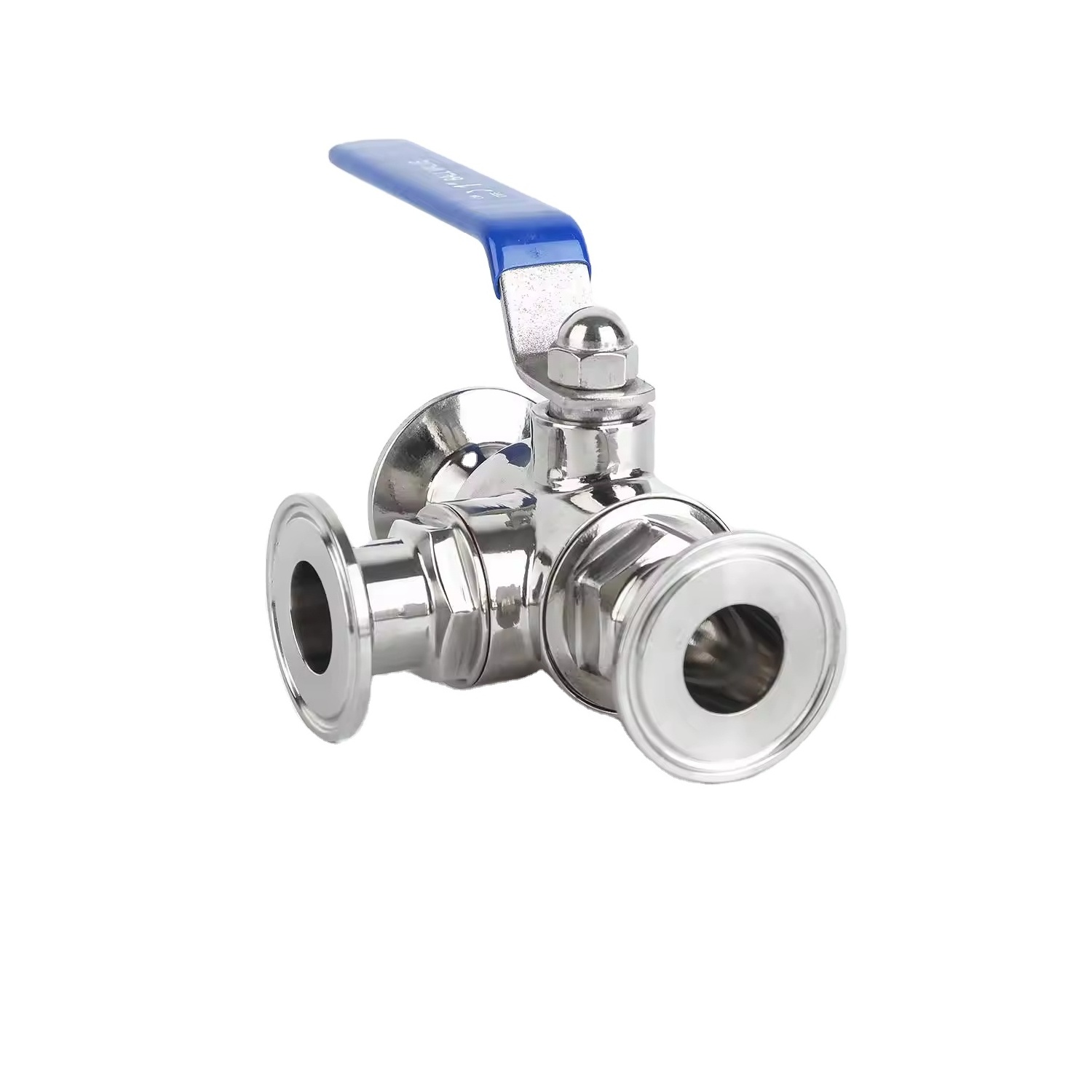 DN8 DN20 DN25 2pc 3pc 3 Way Dairy T type Ball Valve Stainless Steel SS304 316L Ball Valve Clamped water valve