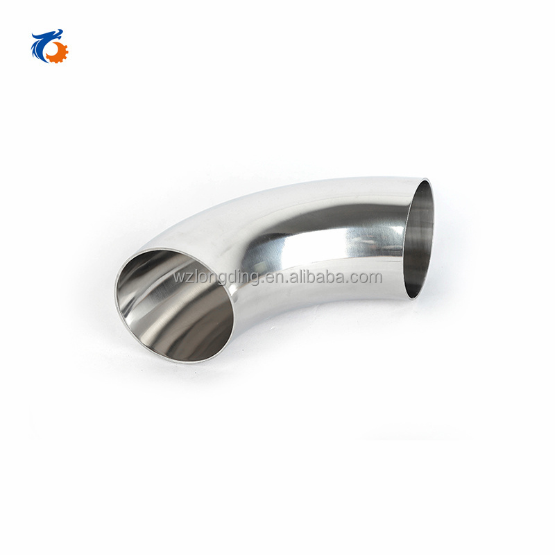 SS304 or 316L food grade Stainless Steel Weld Elbow 2 inch 90 Degree Sanitary welded Elbow