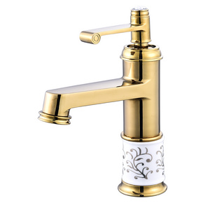 Hotel apartment bathroom sanitary ware single handle hand wash basin faucet basin faucet