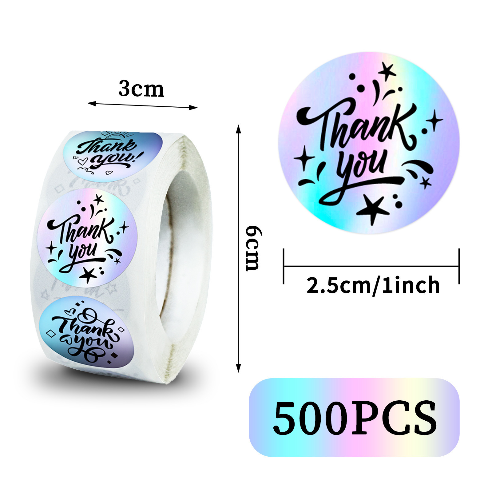 Custom Printed Fashionable PVC Synthetic Paper Adhesive Vinyl Waterproof 3D Circle Design 3D Decorative Sticker Packaging Labels