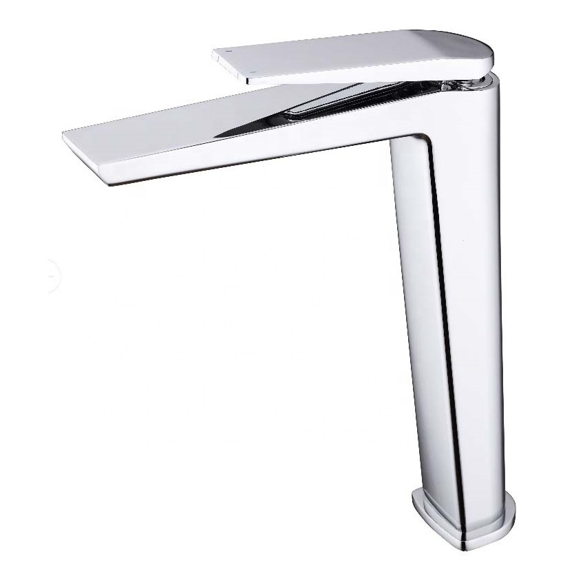 High quality washroom single hole mounted brass hot and cold water bathroom faucet mixer