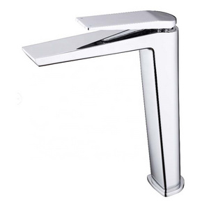 High quality washroom single hole mounted brass hot and cold water bathroom faucet mixer