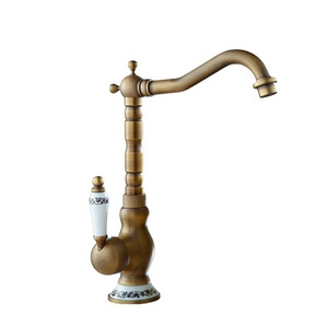 Wenzhou bathroom sanitary antique European style all copper vintage faucet