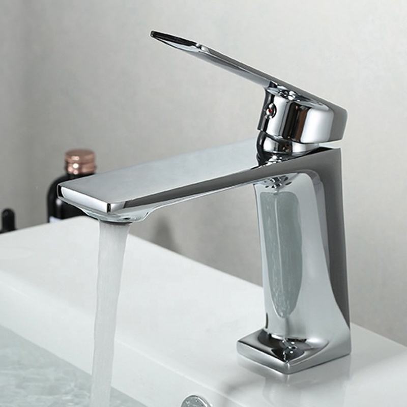 Washroom Basin Mixer Brass Taps Waterfall Bathroom  Hot And Cold Water Mixer Brass Basin Bathroom Faucet