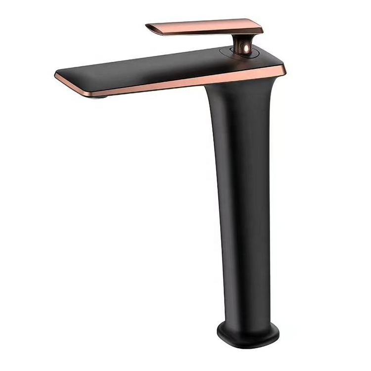 Fancy black color single lever brass grifos bathroom wash hand basin mixer faucet taps Wash Faucet For Bathroom