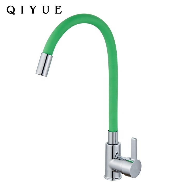 2019 new design colorful silicon mixer tap sink flexible kitchen faucet