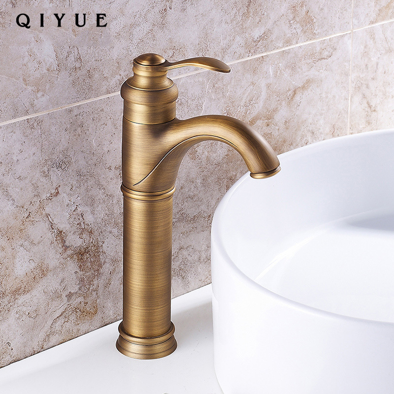 Economic price wenzhou sanitary ware classic kettle faucet, antique brass bathroom basin sink mixer facuets taps