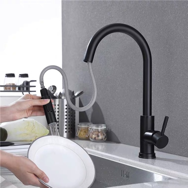 Smart Automatic Touch Two Sensor water tap Pull Out Kitchen Sink Faucet Water Saving Kitchen Taps