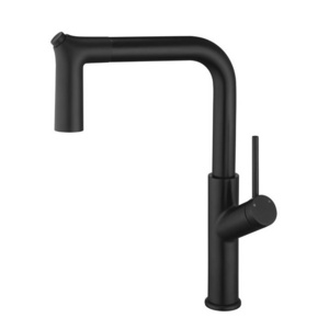 black pulls down kitchen faucet  high arc single handle Single Handle Sink Mixer Tap kitchen mixer faucet Kitchen Sensor