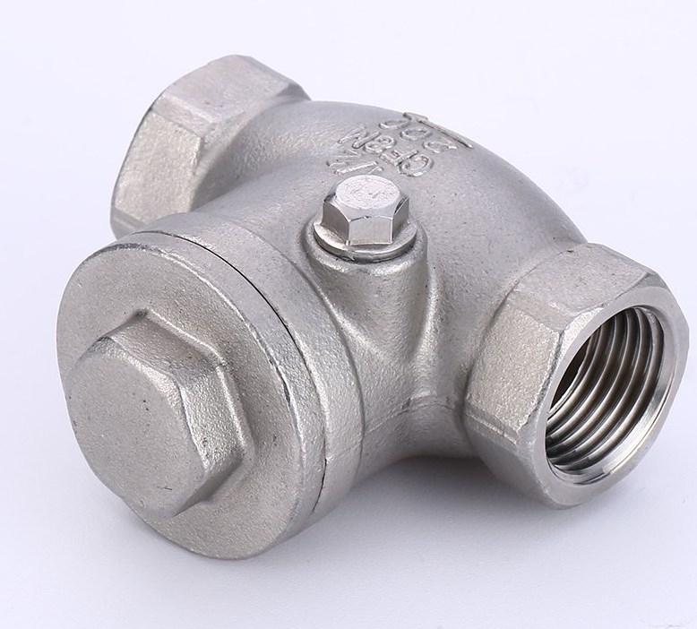 High Quality 304 316 stainless steel NPT threaded spring and swing check valve