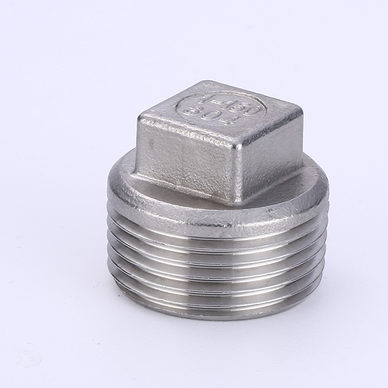 Wholesale  square  hexagon male threaded stainless steel 304 pipe  connector plug