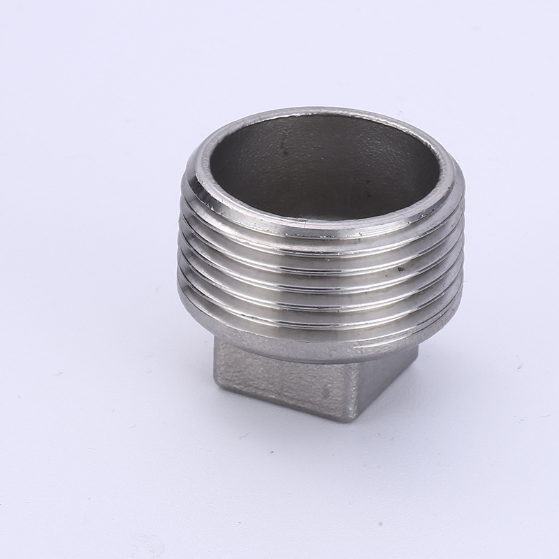 Wholesale  square  hexagon male threaded stainless steel 304 pipe  connector plug