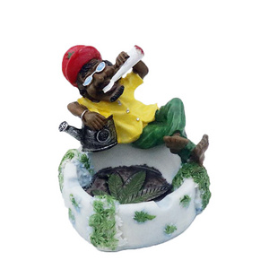 Super Cool Smoking Accessories Jamaican Man Resin Ashtray