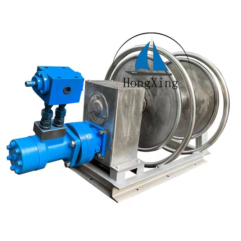 High speed and high tension hydraulic motor net winch rope winch