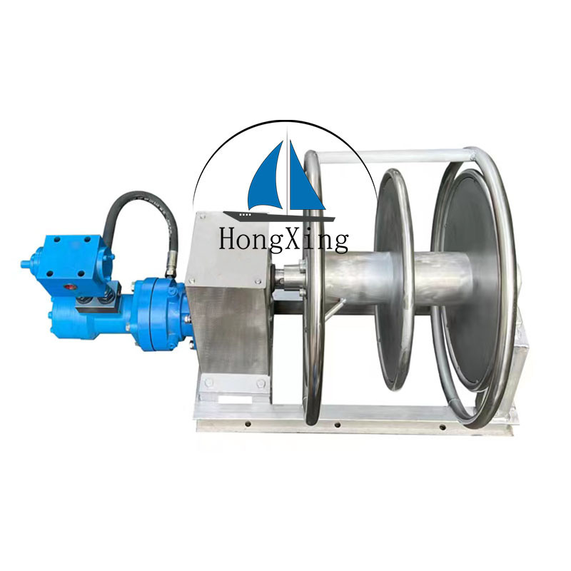 High speed and high tension hydraulic motor net winch rope winch