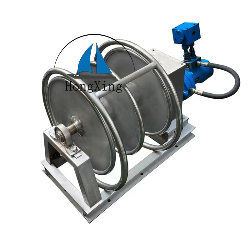 High speed and high tension hydraulic motor net winch rope winch