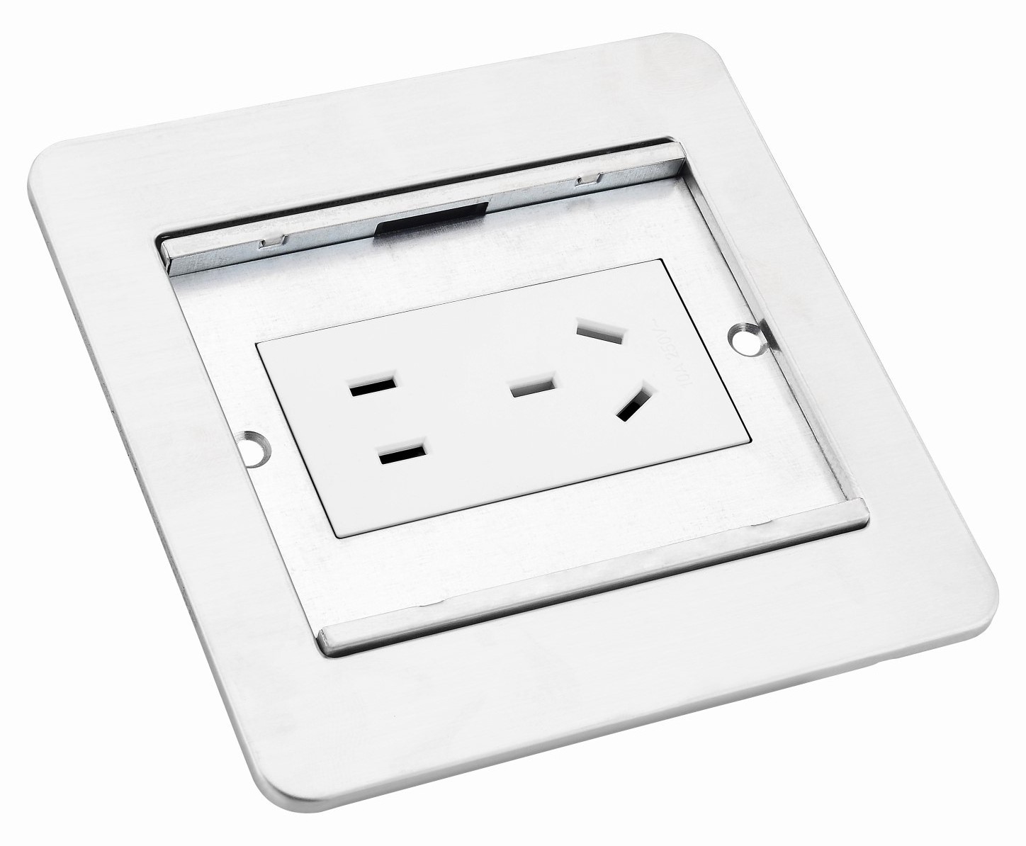 Stainless Steel Hidden Type Double-Door Floor Box Outlets Dustproof ...