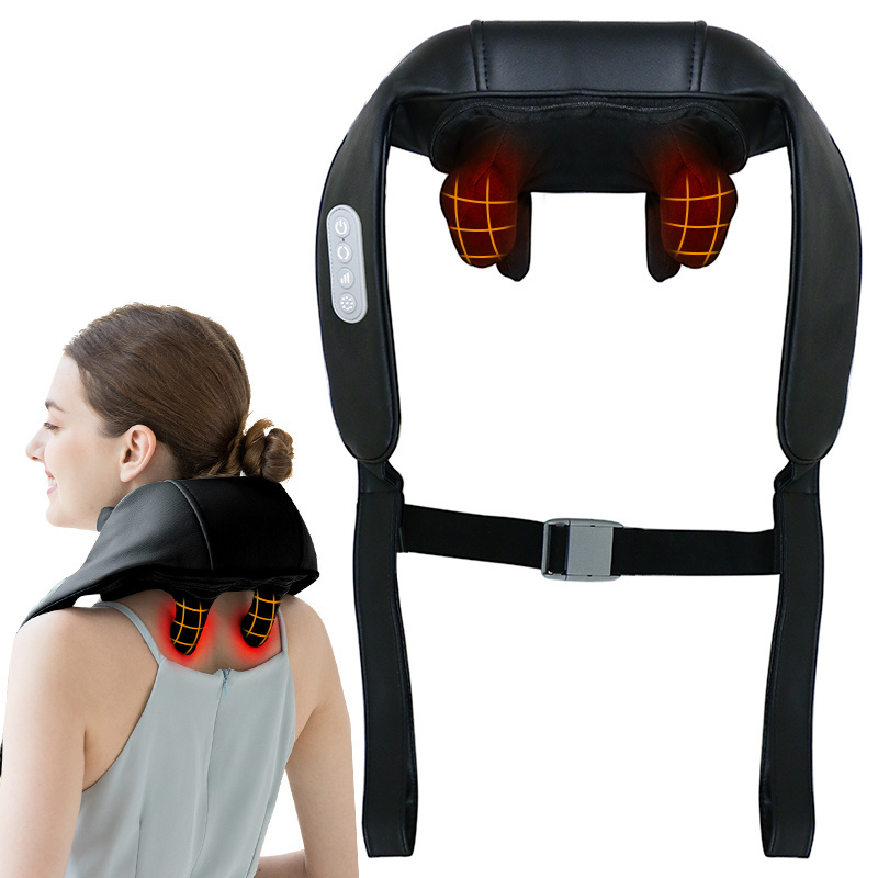 The latest 2024 Electric Convenient Kneading Trapezius Finger Compression Neck Back Shoulder massager relieves neck pain