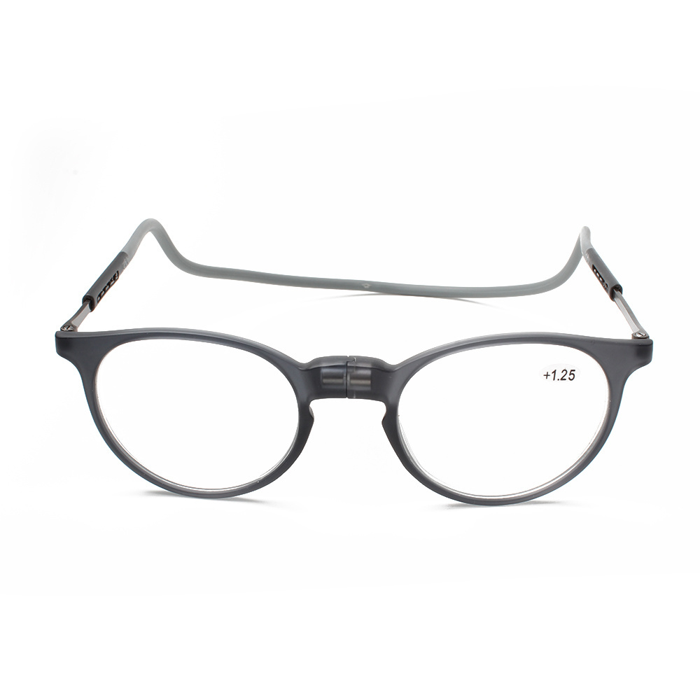 Hot sale Round tr90 clic magnetic men women reading glasses