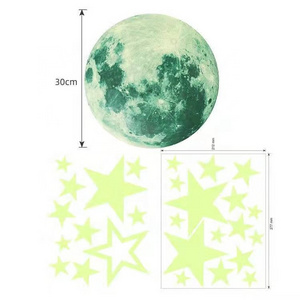 wholesale colorful moon star wall glow in the dark stickers for kids room