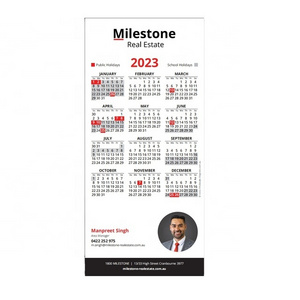 2023 2024 custom promotional refrigerator magnet calendar fridge magnet for real estate