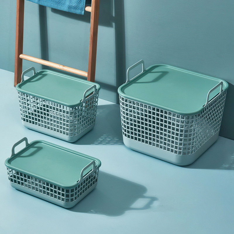 Hot Sale Plastic bathroom other Dirty Clothes Storage Basket Organizer with lids Laundry storage boxes