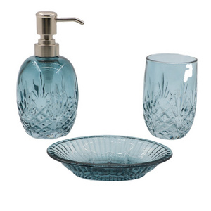 Luxury Glass Bath Set Bathroom Accessories Bathroom Accessory to storage baskets shower caddy bathroom organizer