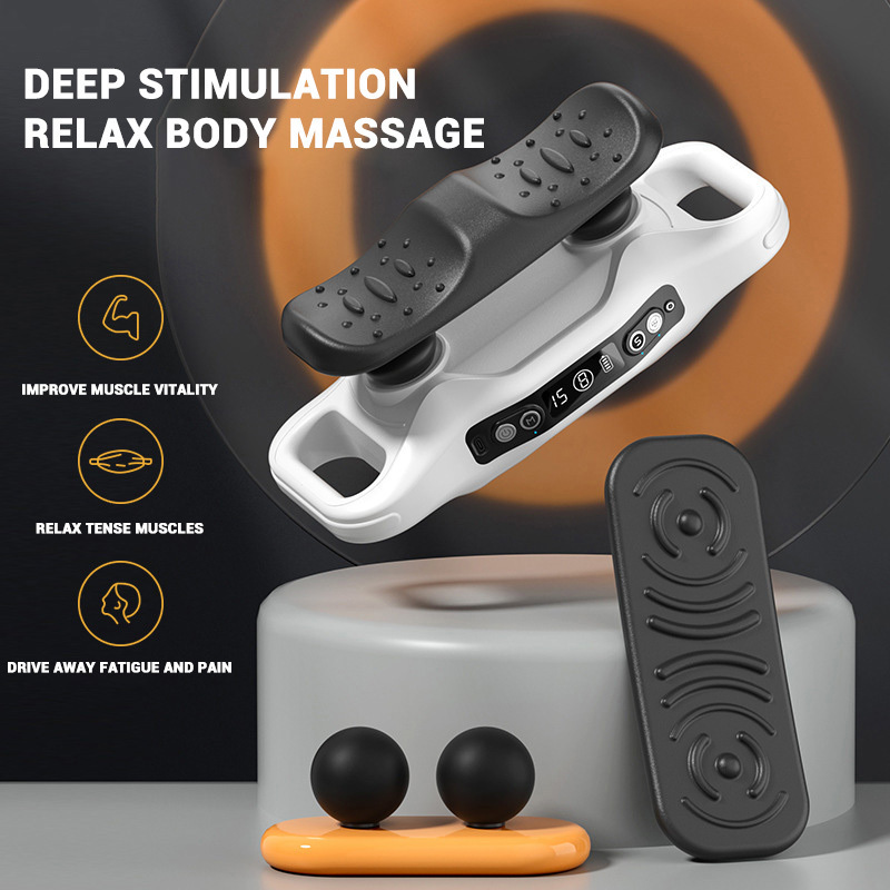 New Fitness Body Vibrator 4D Vibration Plate Whole Body Exercise Handheld Back Massager Cordless Deep Tissue Percussion Massager