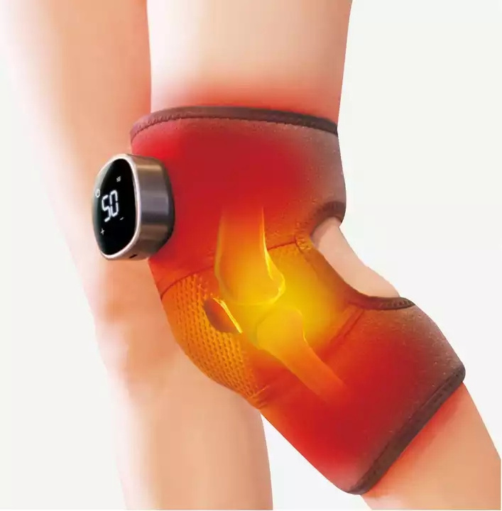 hot sell  Heated Knee Brace Wrap Massage Leg Massager Heated Knee Pad Stress Relief Vibration Shoulder Knee Massager