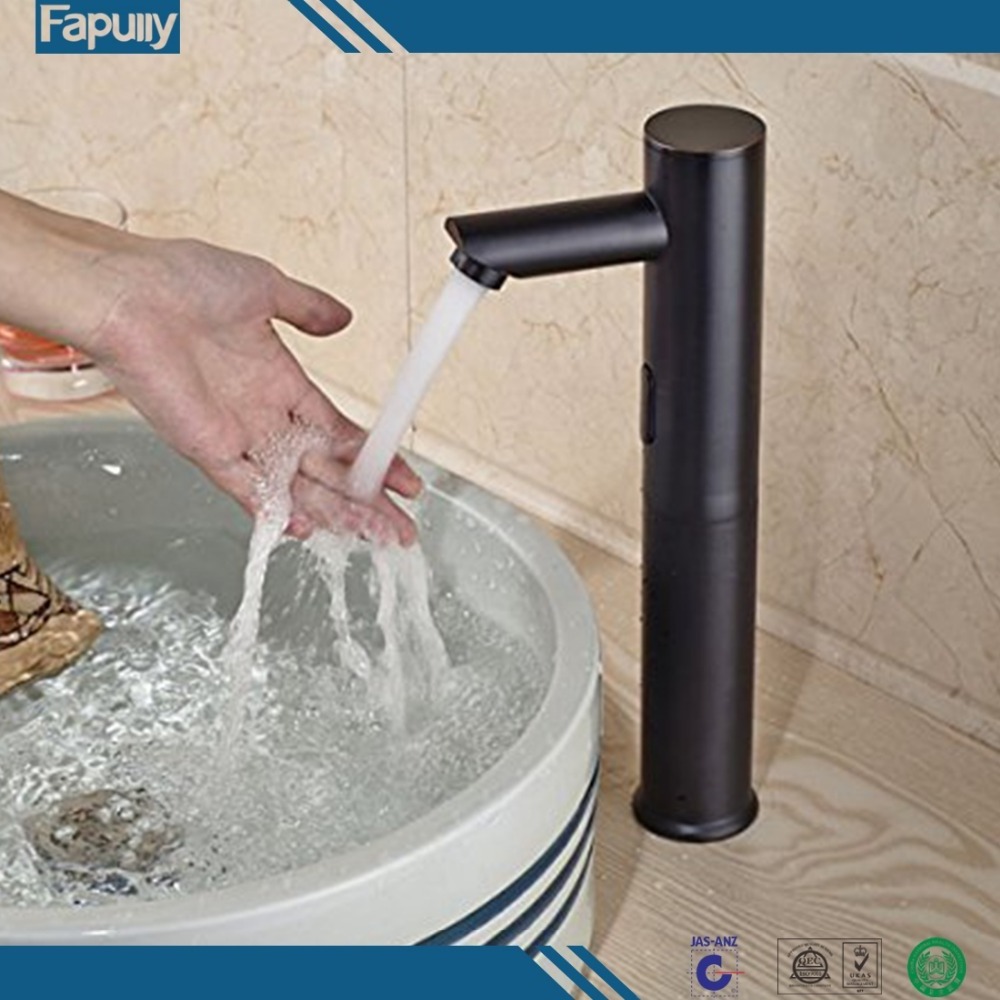 Fapully Automatic Shut off Automatic Sensor Faucet Black