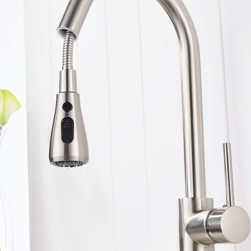 Fapully Cold and Hot Water Mixer torneira cozinha Single Hole Water Tap Pull Out Kitchen Tap Mixer Single Handle Kitchen Faucet