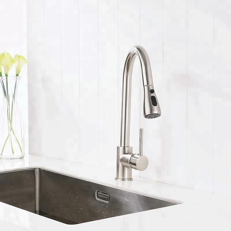 Fapully Cold and Hot Water Mixer torneira cozinha Single Hole Water Tap Pull Out Kitchen Tap Mixer Single Handle Kitchen Faucet