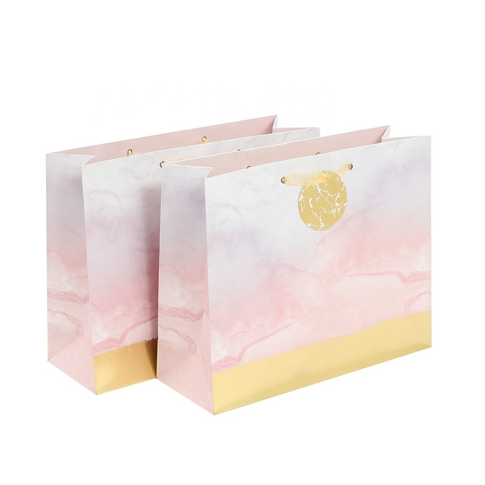 Good Quality Manufacturer Of Victoria Secret 25kg Coloured Stock Kraft Ivory A2 White Paper Bag With Fabric Ribbon Handle