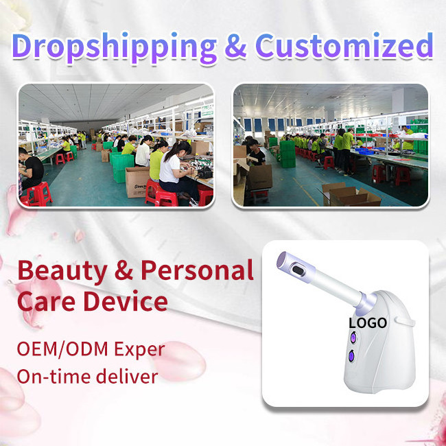 Private Label Custom Logo de vapor facial oxygen nano spray vapor ozone facial machine