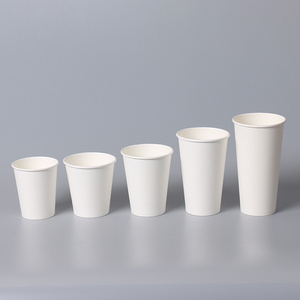 Mz 12oz 16oz 22oz per Wholesale Hot Coffee Cups Eco Friendly Disposable Single Wall Paper Cups 8 oz Colored