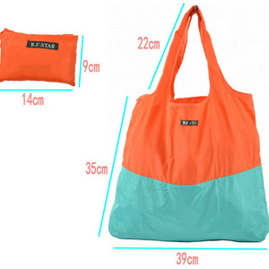 Gym bags to customize korean hemp tote nylon foldable shopping bag