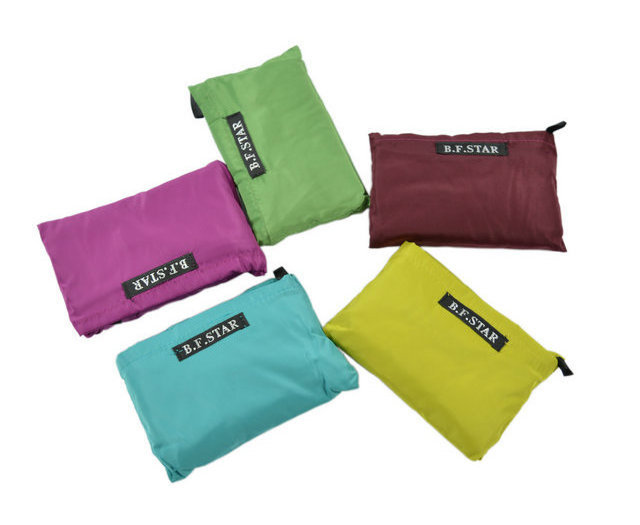 Gym bags to customize korean hemp tote nylon foldable shopping bag